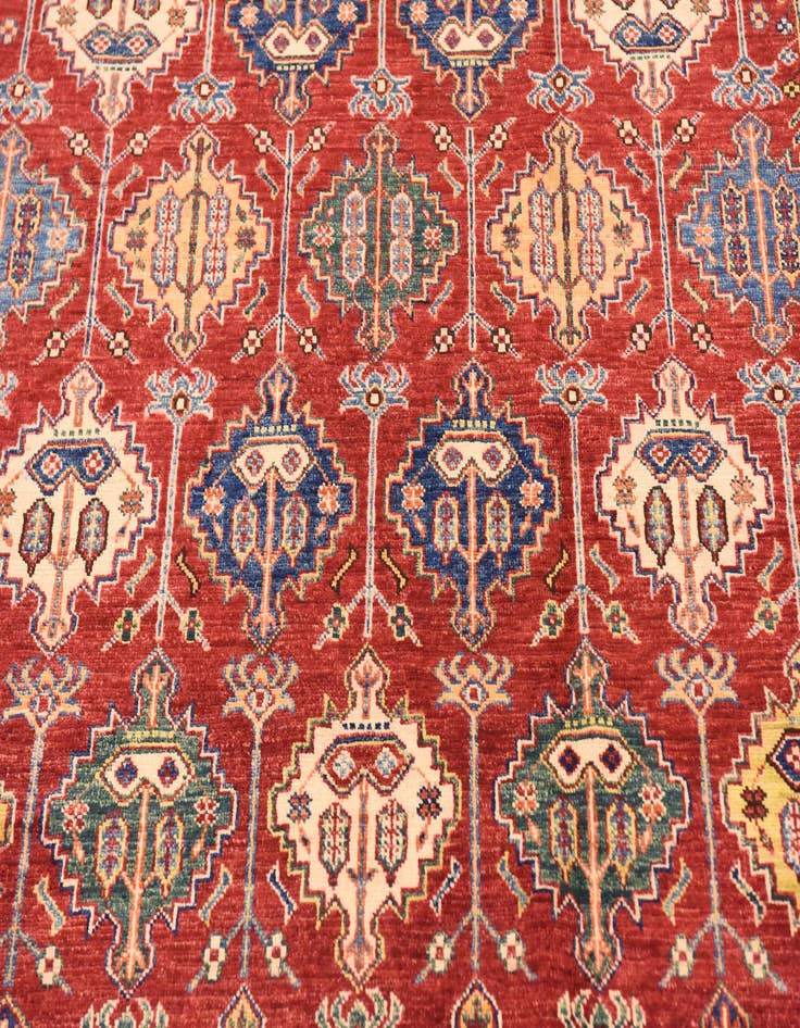 Detail image of  6' 6 x 10' 2  Hand Knotted Kazak Oriental Rug
