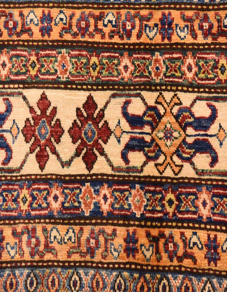 Detail image of  6' 6 x 10' 2  Hand Knotted Kazak Oriental Rug