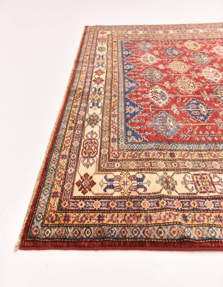 Detail image of  6' 6 x 10' 2  Hand Knotted Kazak Oriental Rug