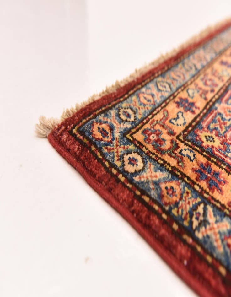 Detail image of  6' 6 x 10' 2  Hand Knotted Kazak Oriental Rug