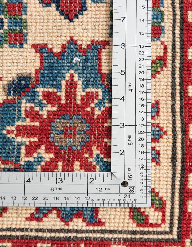 Detail image of  6' x 8' 9  Hand Knotted Kazak Rug