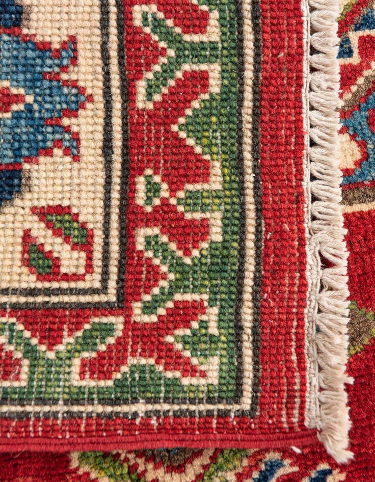Detail image of  6' x 8' 9  Hand Knotted Kazak Rug