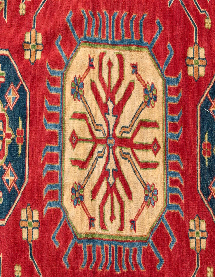 Detail image of  3' 4 x 5'  Hand Knotted Kazak Rug