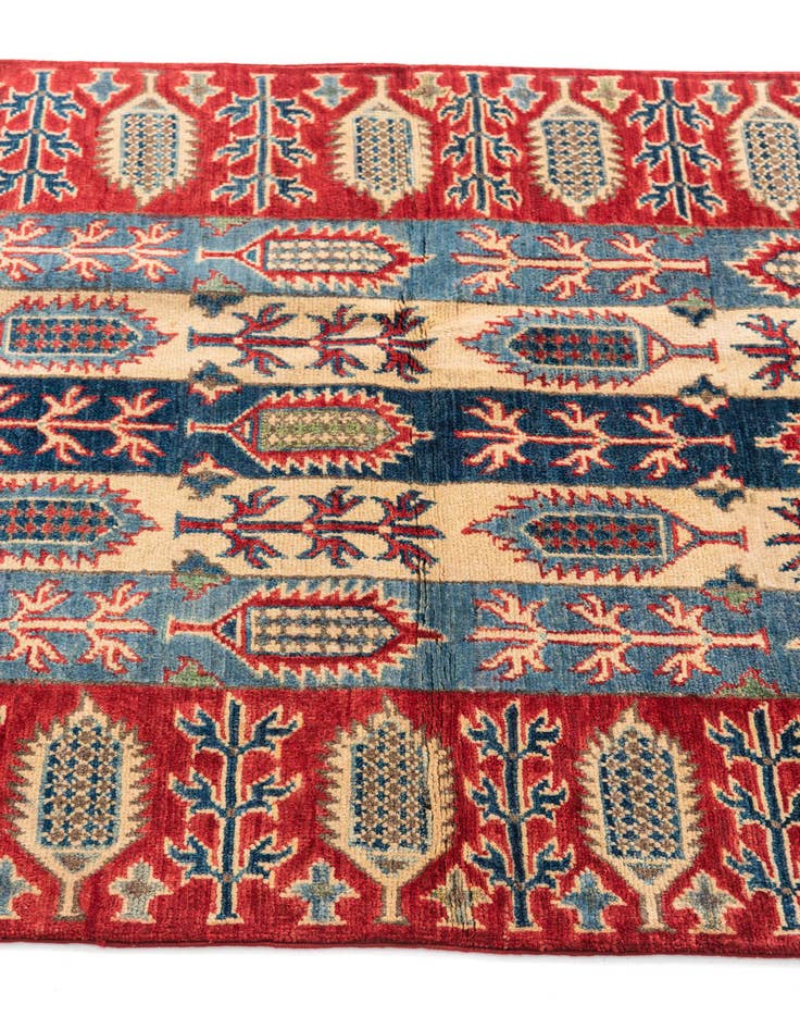 Detail image of  3' 3 x 5'  Hand Knotted Kazak Rug