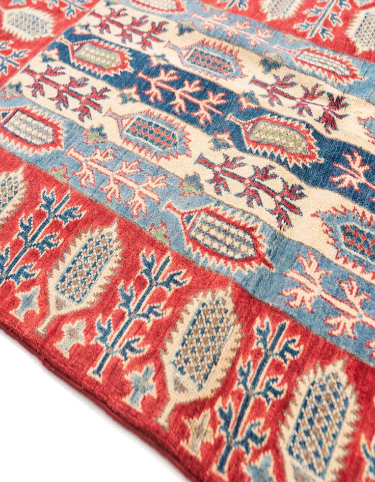 Detail image of  3' 3 x 5'  Hand Knotted Kazak Rug