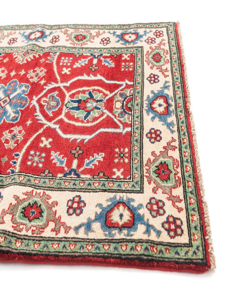 Detail image of  3' 4 x 5'  Hand Knotted Kazak Rug