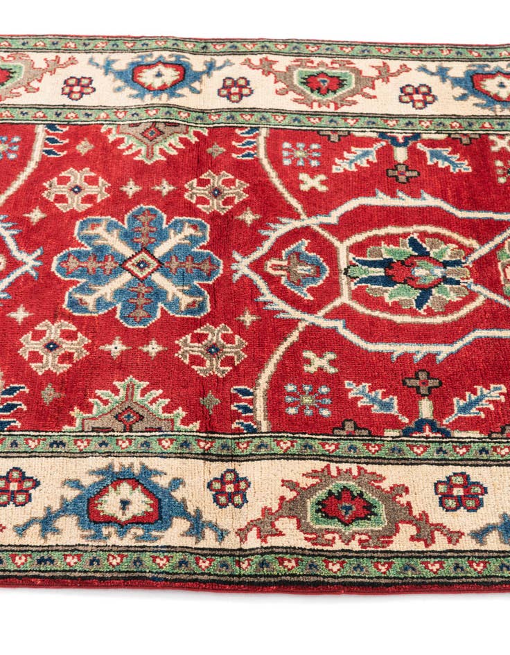 Detail image of  3' 4 x 5'  Hand Knotted Kazak Rug