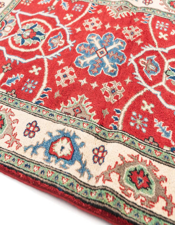 Detail image of  3' 4 x 5'  Hand Knotted Kazak Rug