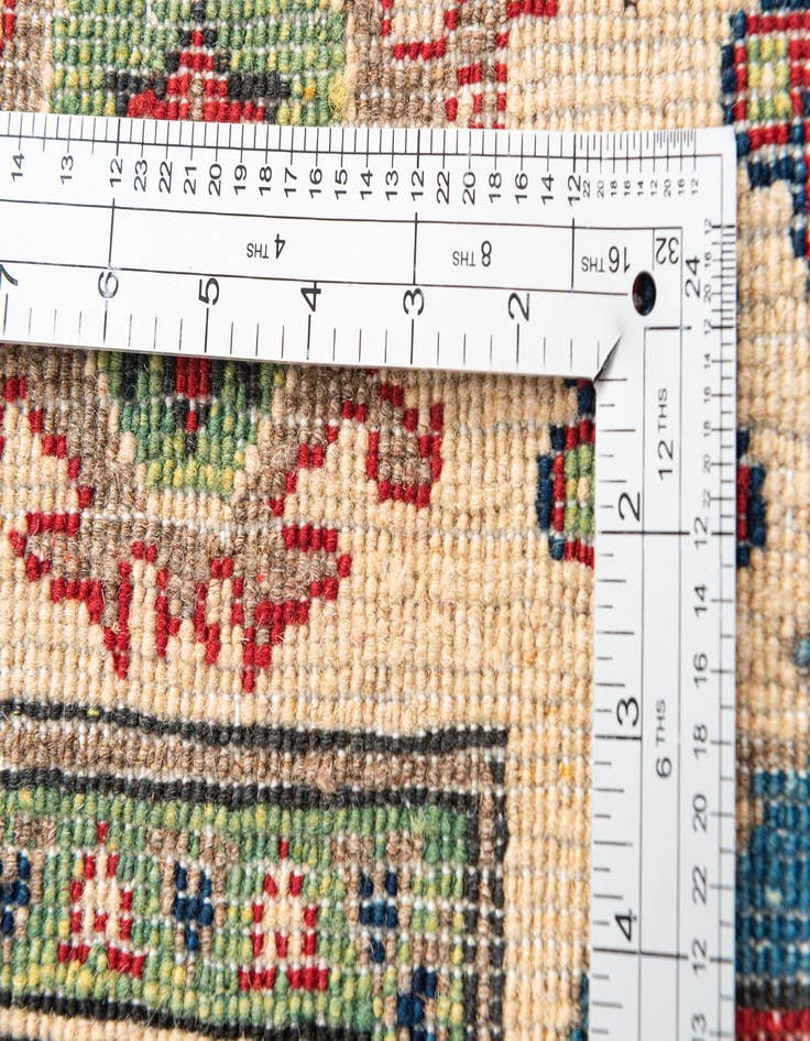 Detail image of  3' 4 x 5'  Hand Knotted Kazak Rug