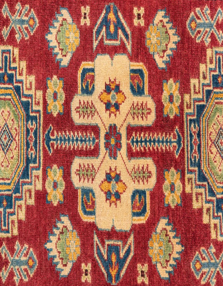 Detail image of  2' 8 x 4'  Hand Knotted Kazak Rug