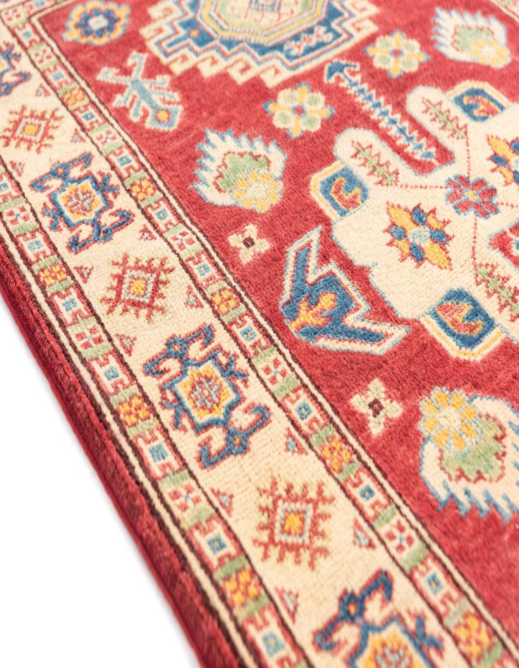 Detail image of  2' 8 x 4'  Hand Knotted Kazak Rug