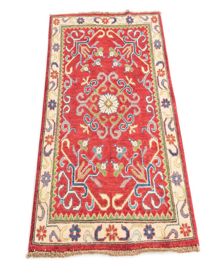 Detail image of  2' 9 x 4' 1  Hand Knotted Kazak Rug