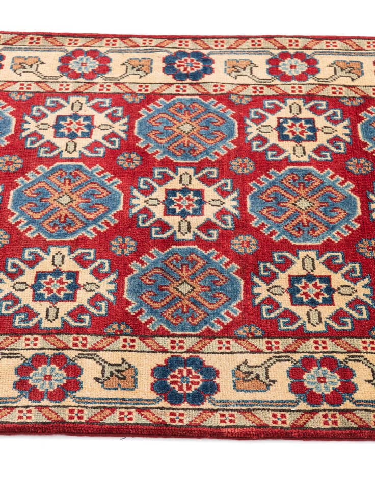 Detail image of  2' 10 x 4'  Hand Knotted Kazak Rug