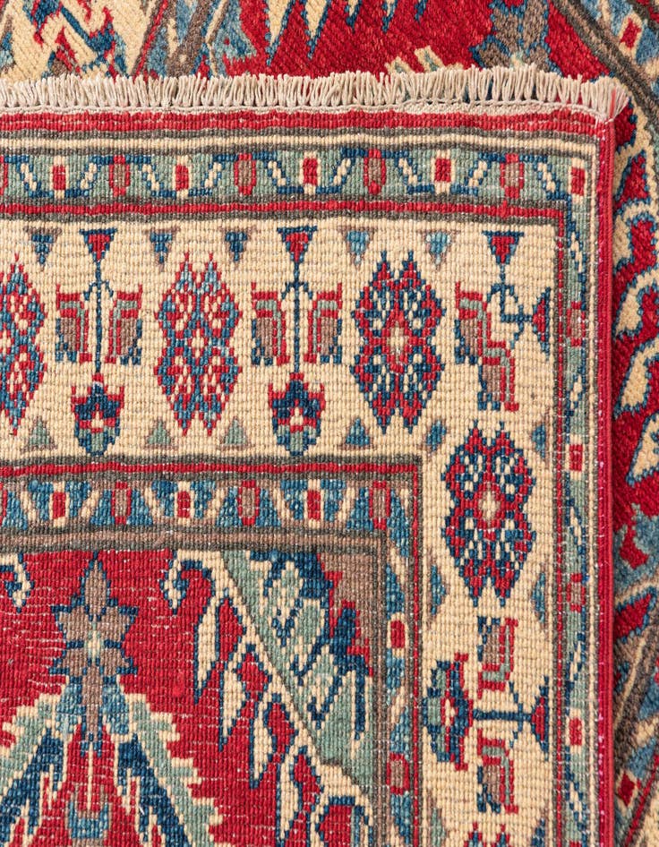 Detail image of  2' 8 x 4' 3  Hand Knotted Kazak Rug