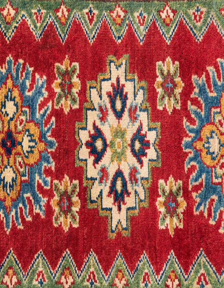 Detail image of  2' 9 x 4' 2  Hand Knotted Kazak Rug