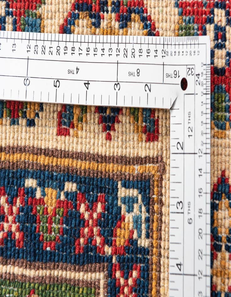 Detail image of  2' 9 x 4' 2  Hand Knotted Kazak Rug