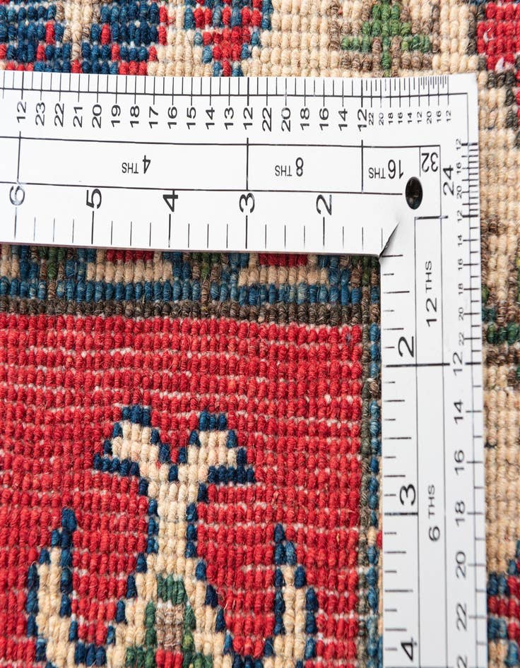 Detail image of  2' 10 x 4'  Hand Knotted Kazak Rug