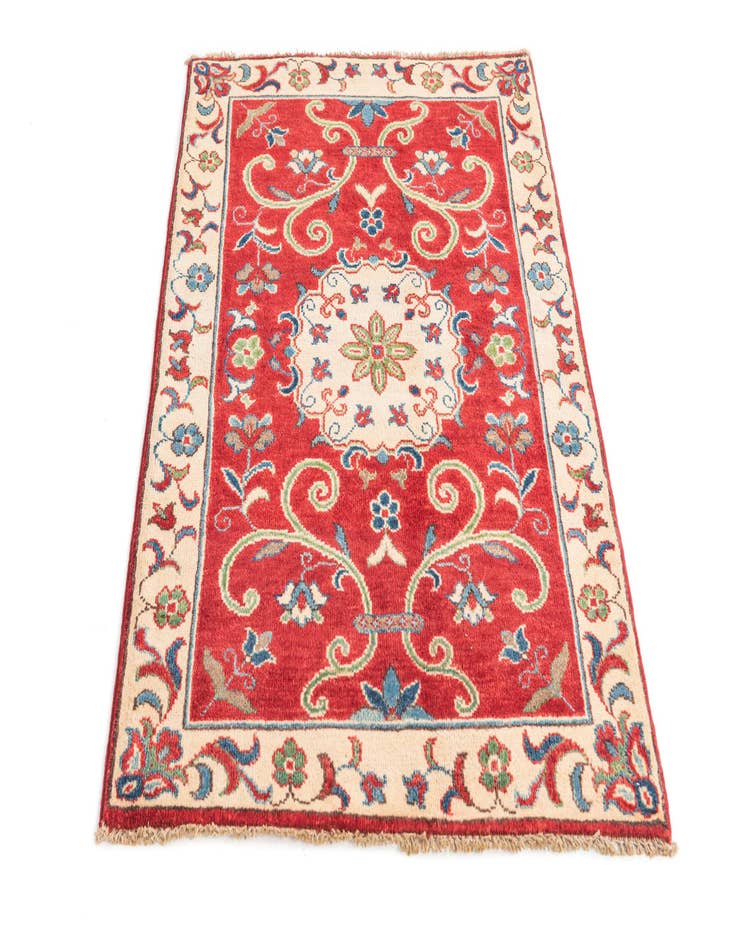 Detail image of  2' 10 x 4' 2  Hand Knotted Kazak Rug