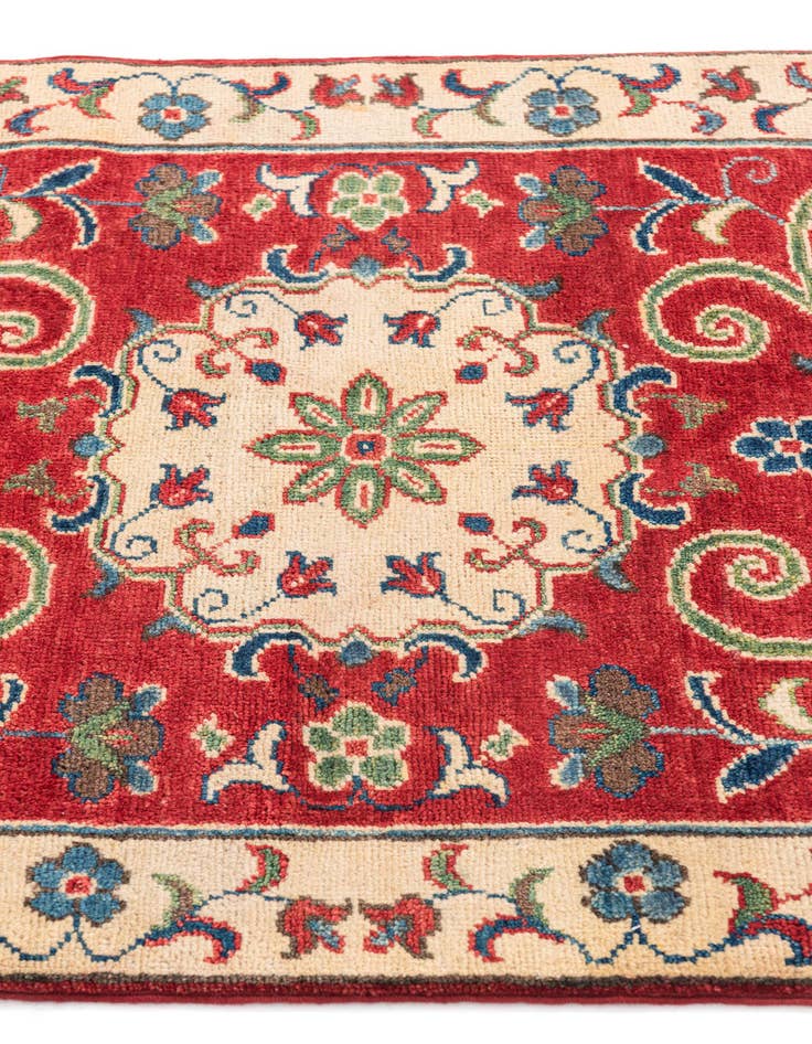 Detail image of  2' 9 x 4' 3  Hand Knotted Kazak Rug