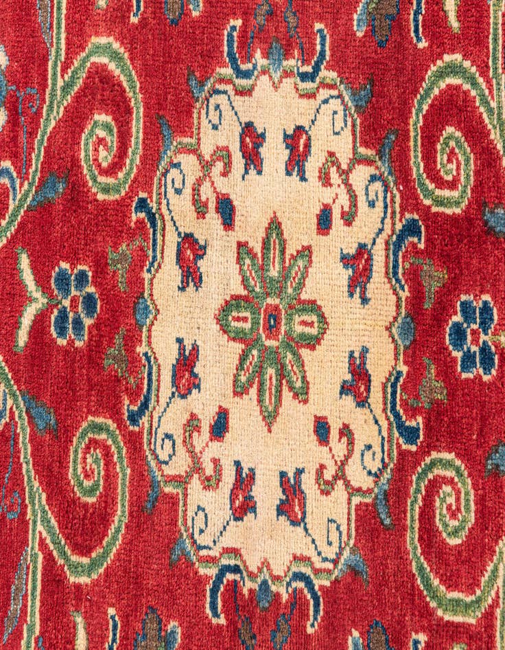 Detail image of  2' 9 x 4' 3  Hand Knotted Kazak Rug