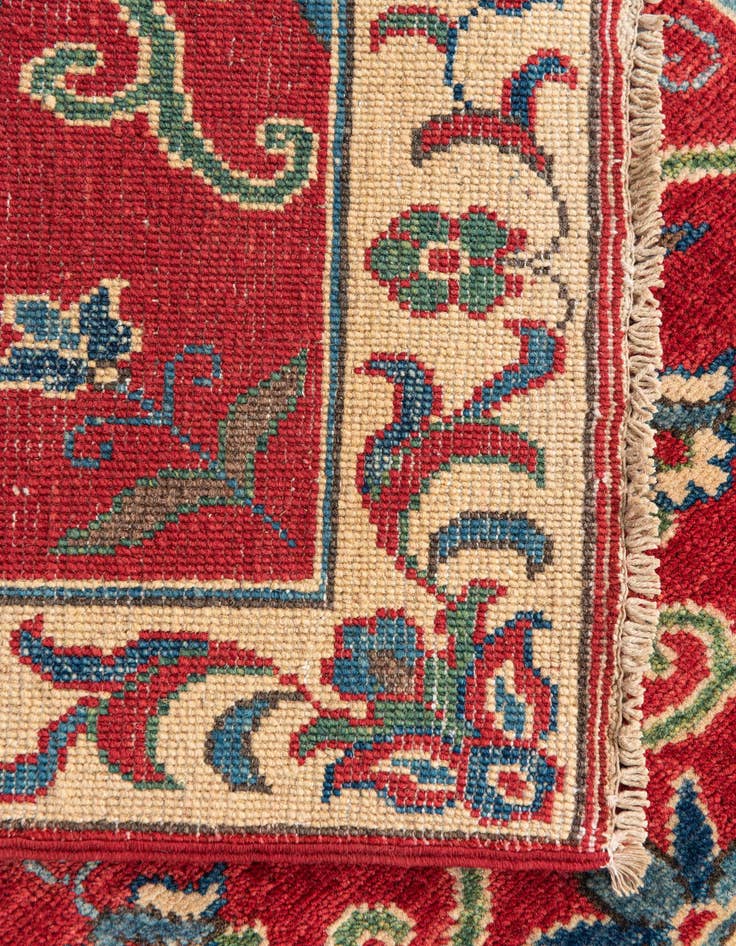 Detail image of  2' 9 x 4' 3  Hand Knotted Kazak Rug