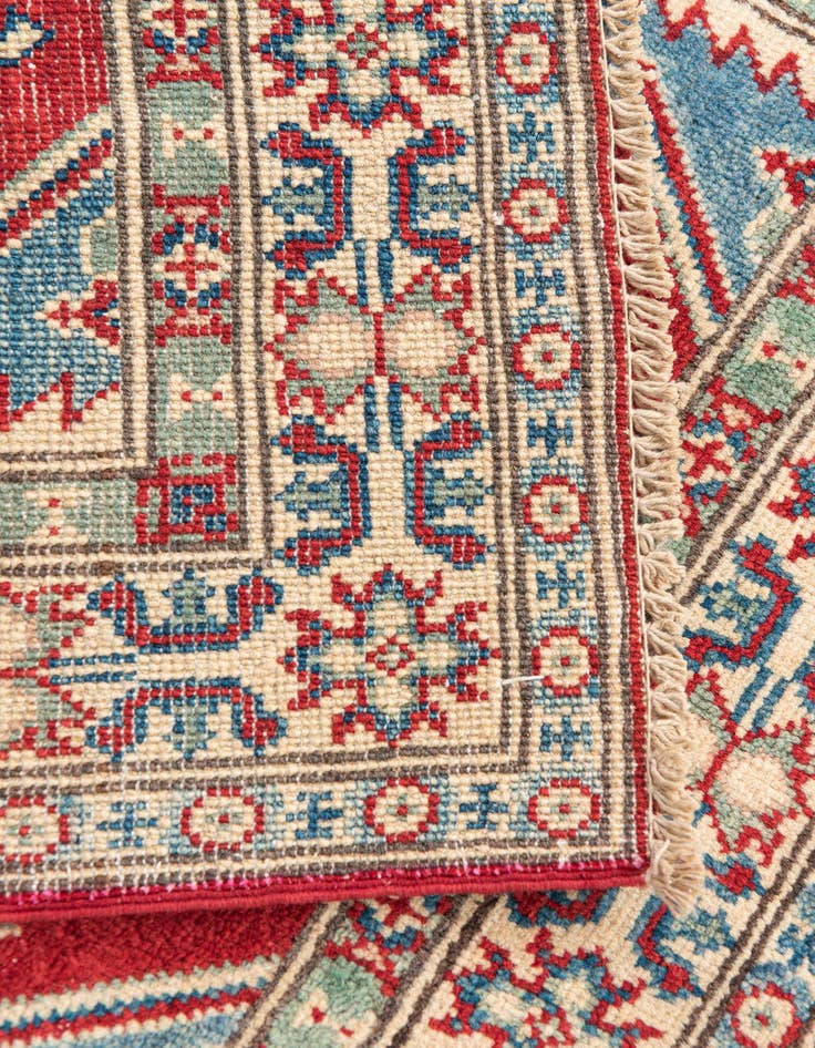 Detail image of  2' 9 x 4' 2  Hand Knotted Kazak Rug