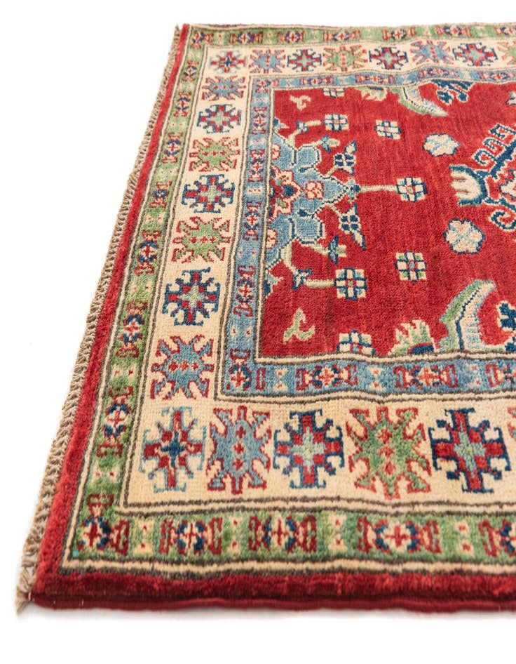 Detail image of  2' 10 x 4' 4  Hand Knotted Kazak Rug