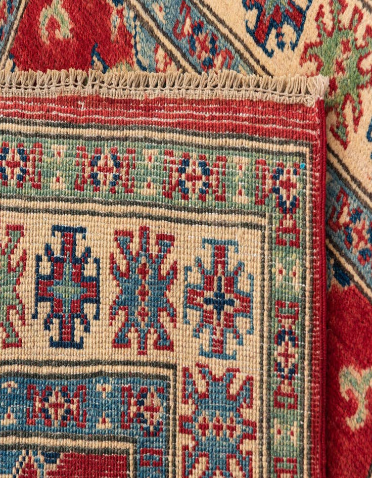 Detail image of  2' 10 x 4' 4  Hand Knotted Kazak Rug