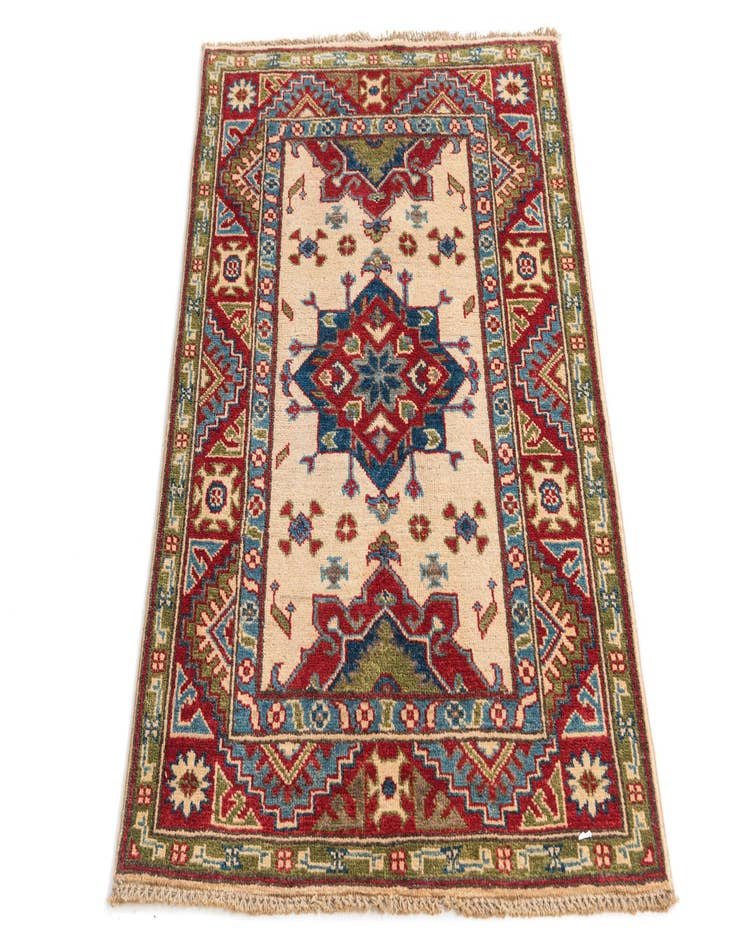 Detail image of  2' 8 x 4' 1  Hand Knotted Kazak Rug