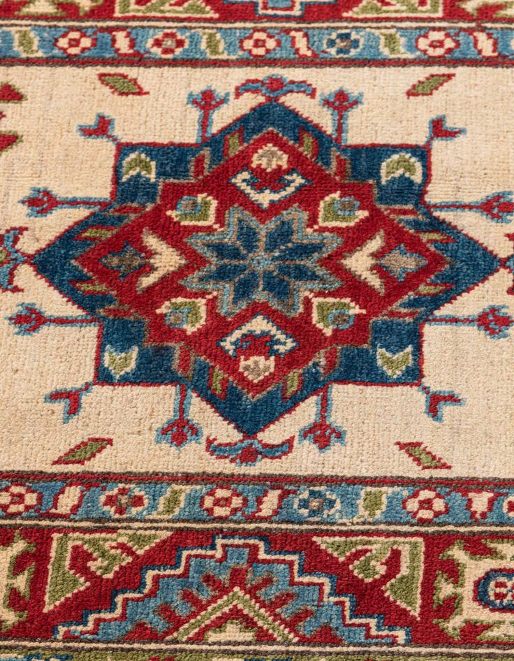 Detail image of  2' 8 x 4' 1  Hand Knotted Kazak Rug