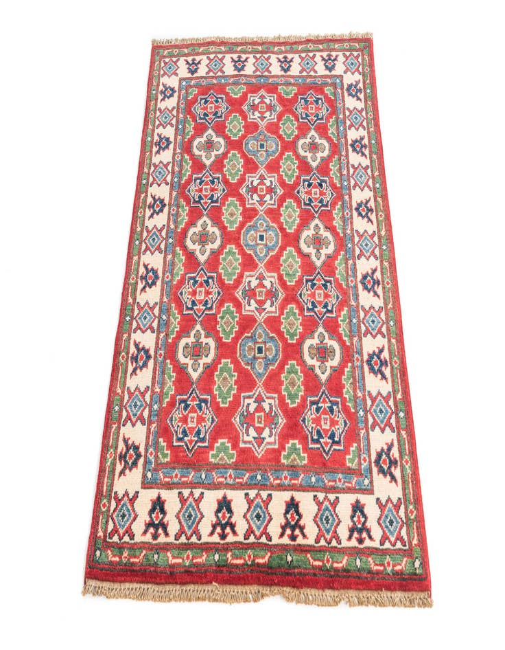 Detail image of  2' 10 x 4' 4  Hand Knotted Kazak Rug