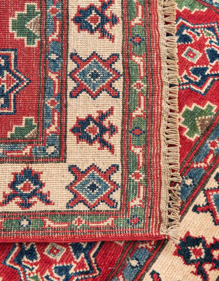 Detail image of  2' 10 x 4' 4  Hand Knotted Kazak Rug