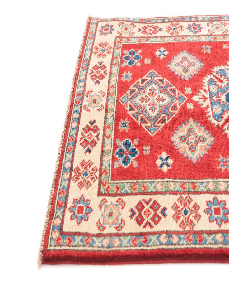 Detail image of  2' 7 x 4'  Hand Knotted Kazak Rug