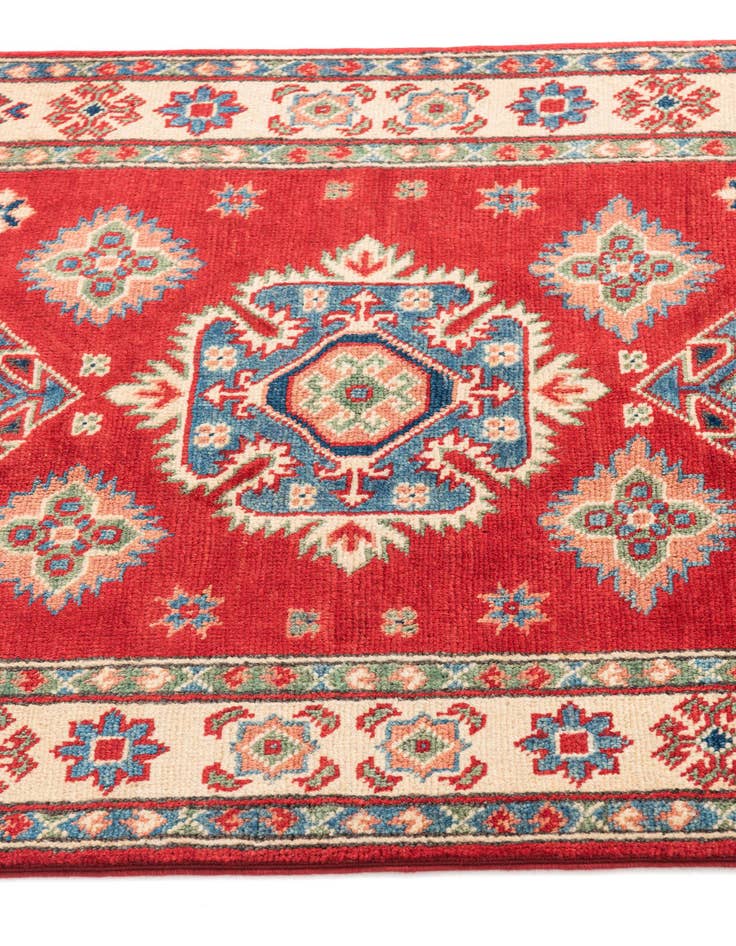 Detail image of  2' 7 x 4'  Hand Knotted Kazak Rug