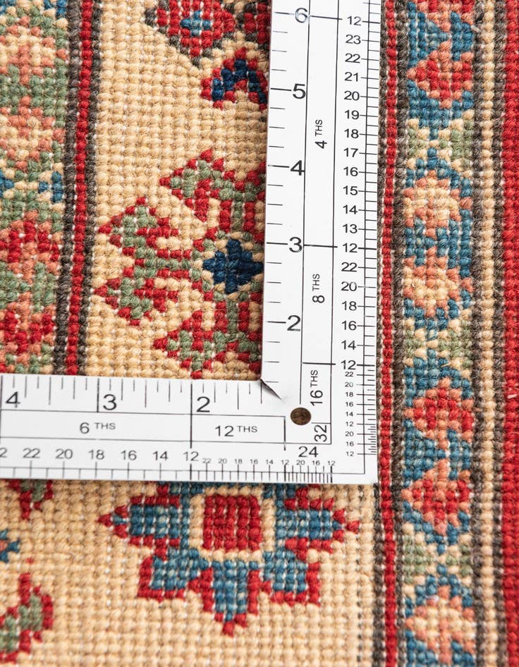 Detail image of  2' 7 x 4'  Hand Knotted Kazak Rug