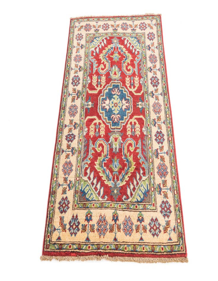 Detail image of  2' 9 x 4' 2  Hand Knotted Kazak Rug