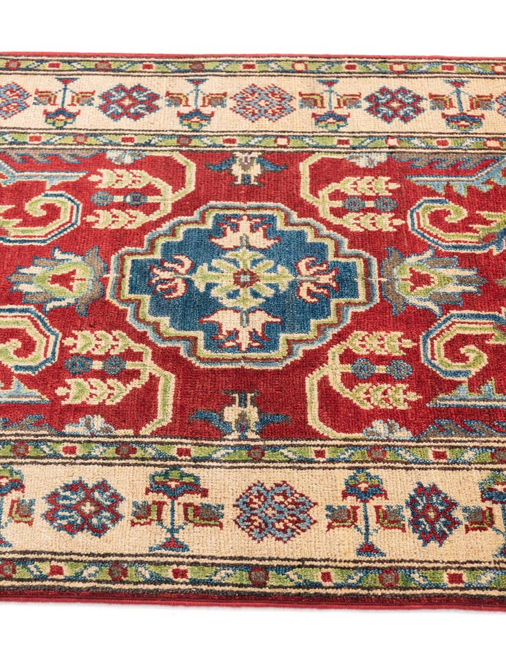 Detail image of  2' 9 x 4' 2  Hand Knotted Kazak Rug