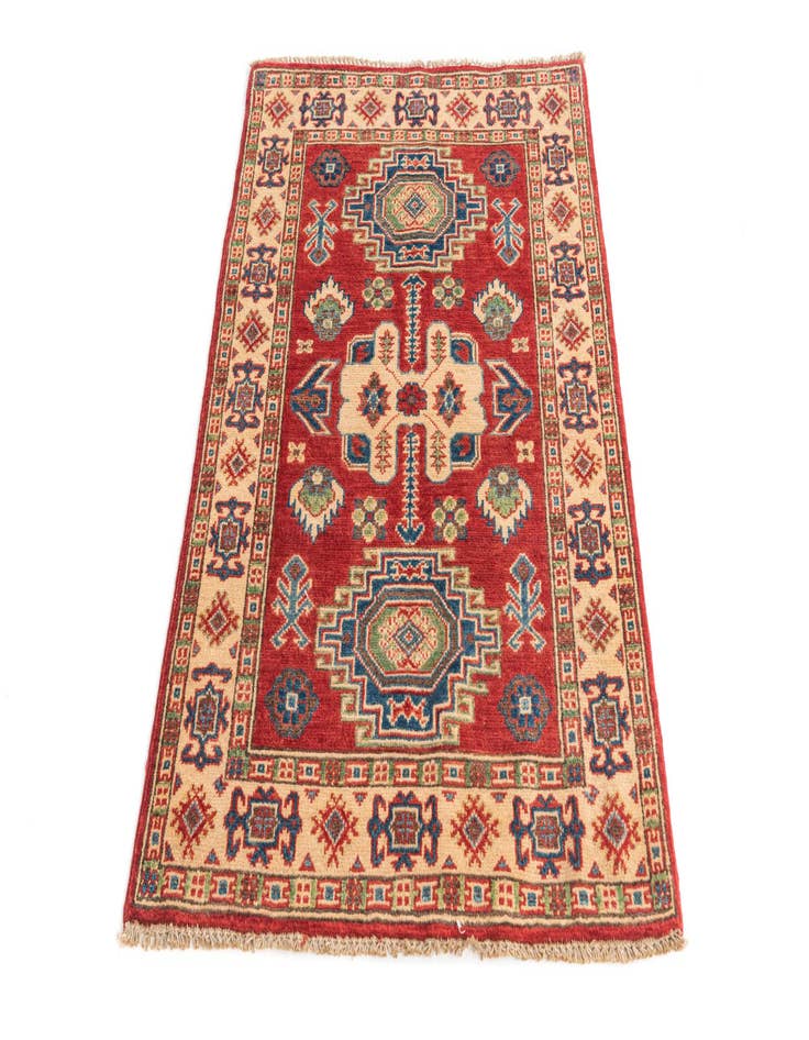 Detail image of  2' 8 x 4' 2  Hand Knotted Kazak Rug