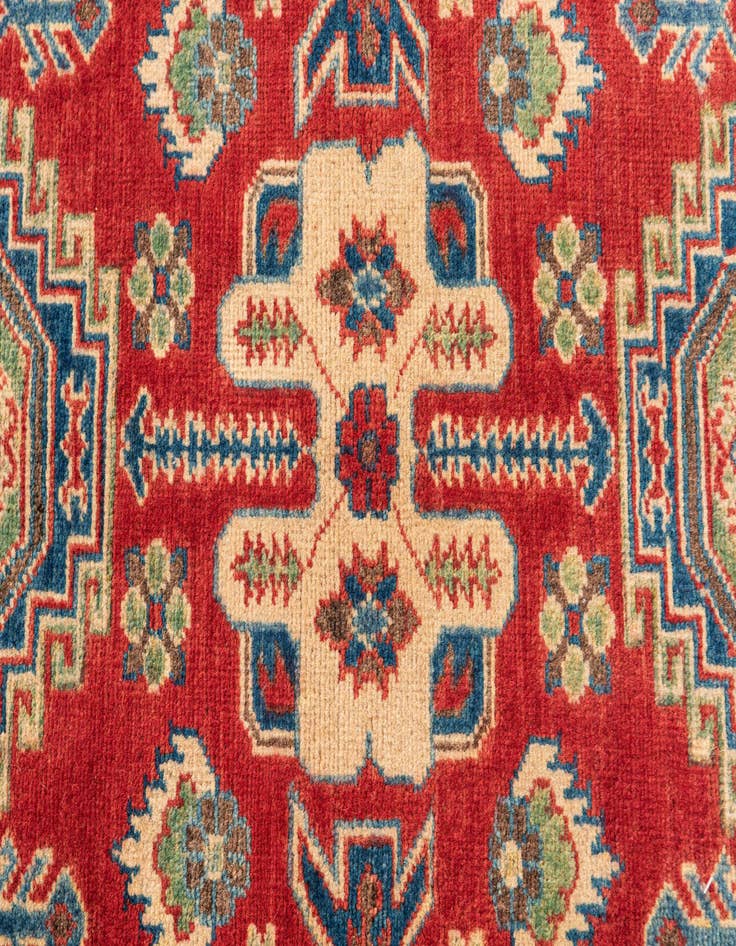 Detail image of  2' 8 x 4' 2  Hand Knotted Kazak Rug