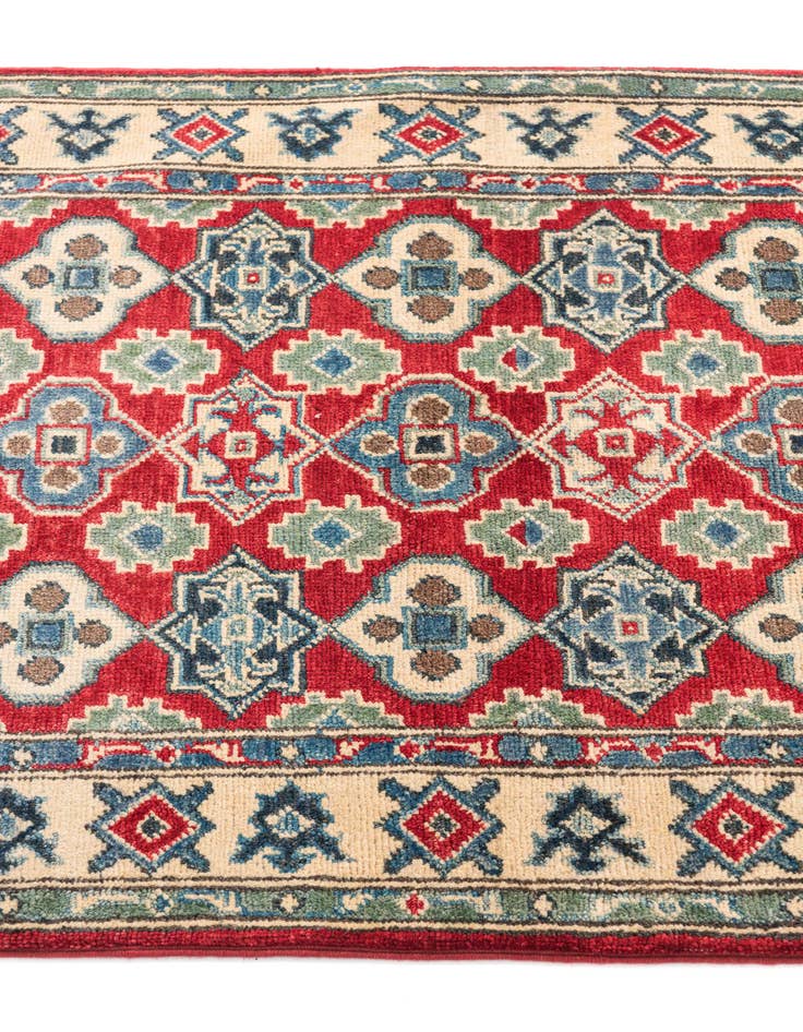 Detail image of  2' 10 x 4'  Hand Knotted Kazak Rug