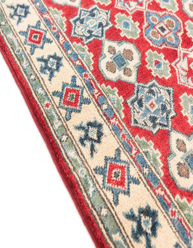 Detail image of  2' 10 x 4'  Hand Knotted Kazak Rug