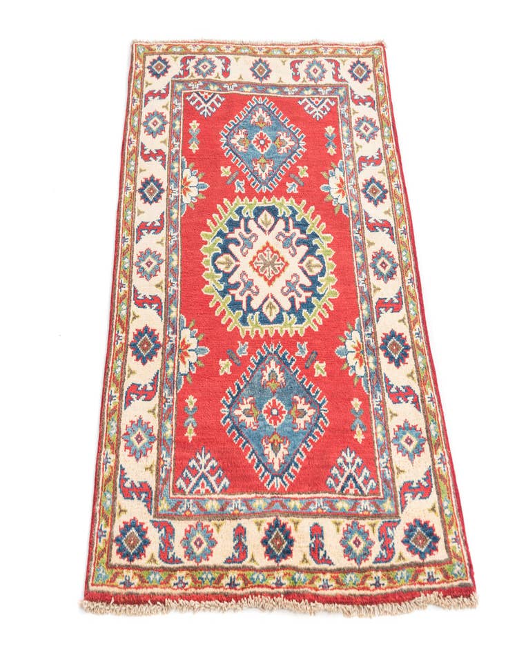 Detail image of  2' 8 x 4' 4  Hand Knotted Kazak Rug