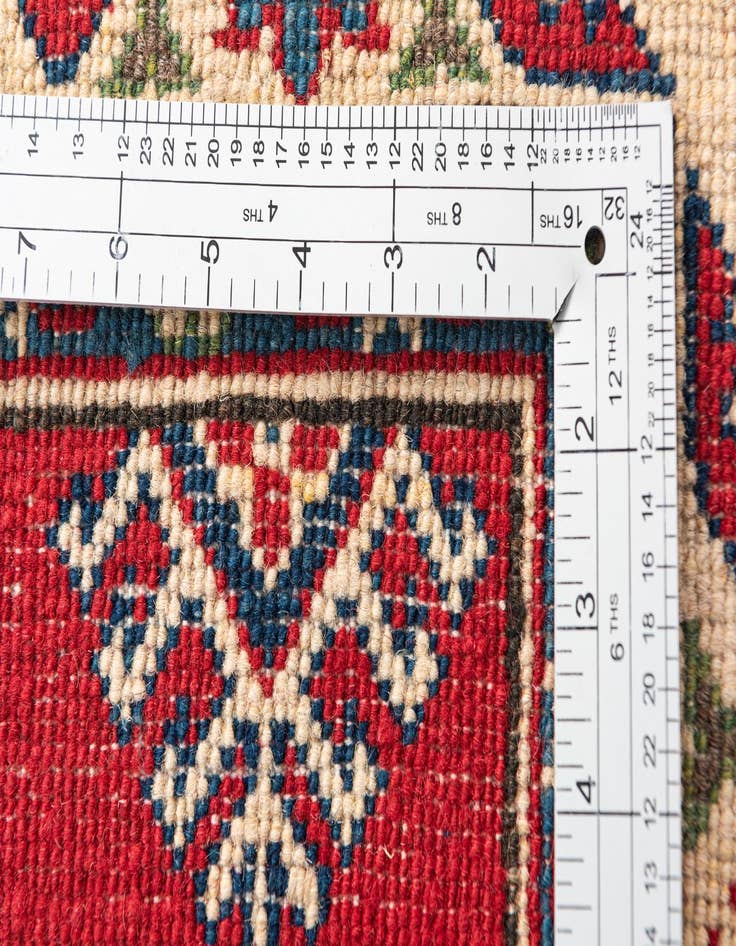 Detail image of  2' 8 x 4' 4  Hand Knotted Kazak Rug