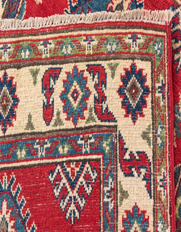 Detail image of  2' 8 x 4' 4  Hand Knotted Kazak Rug