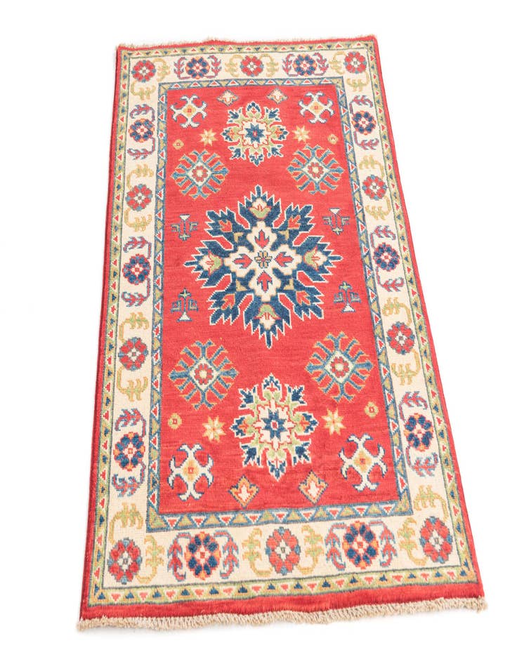 Detail image of  2' 8 x 4' 1  Hand Knotted Kazak Rug