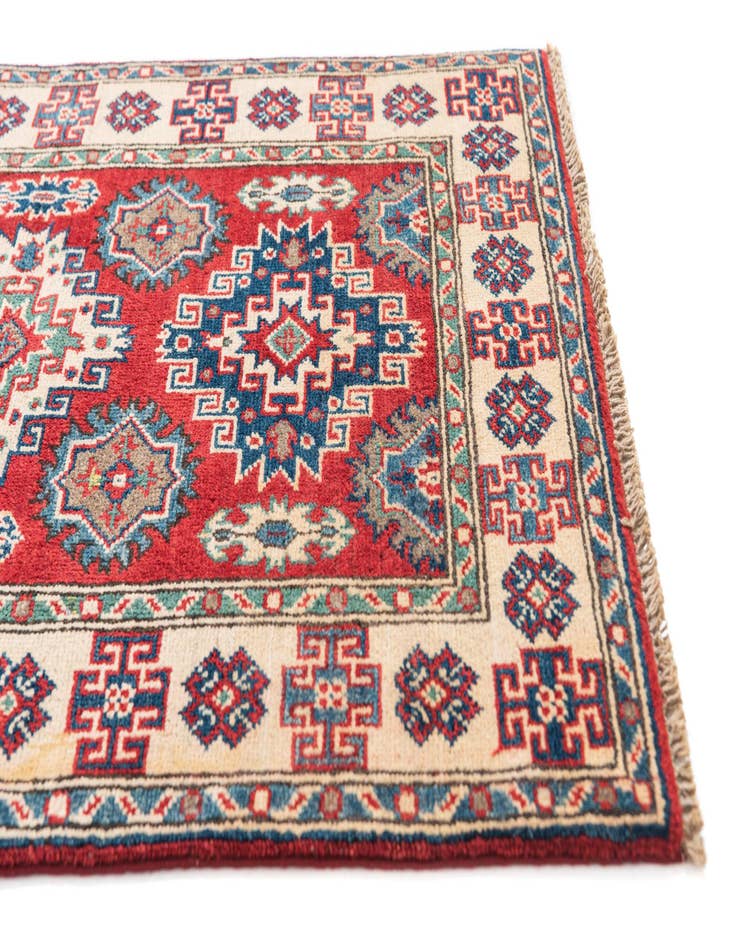 Detail image of  2' 8 x 4'  Hand Knotted Kazak Rug