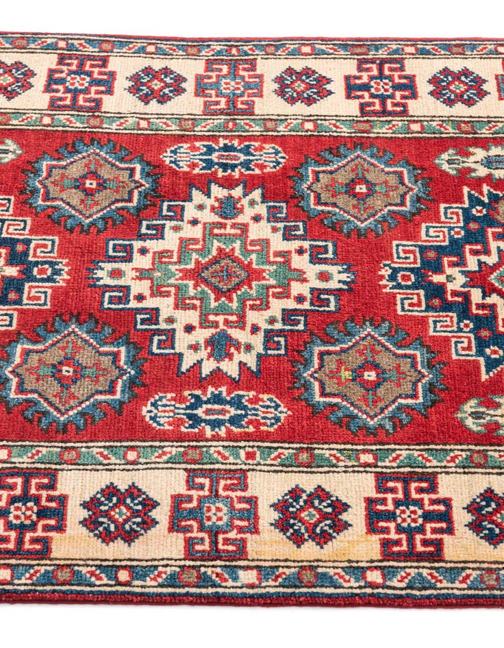 Detail image of  2' 8 x 4'  Hand Knotted Kazak Rug