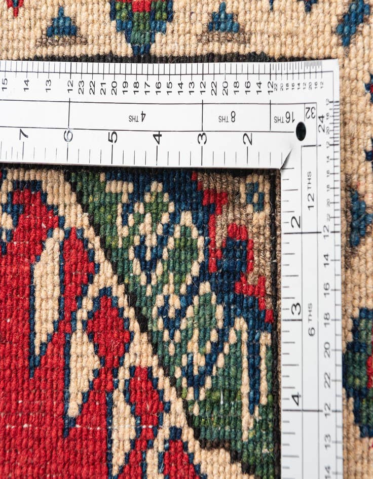 Detail image of  2' 9 x 4' 2  Hand Knotted Kazak Rug