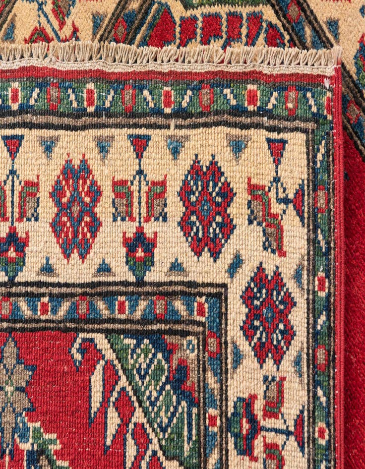 Detail image of  2' 9 x 4' 2  Hand Knotted Kazak Rug