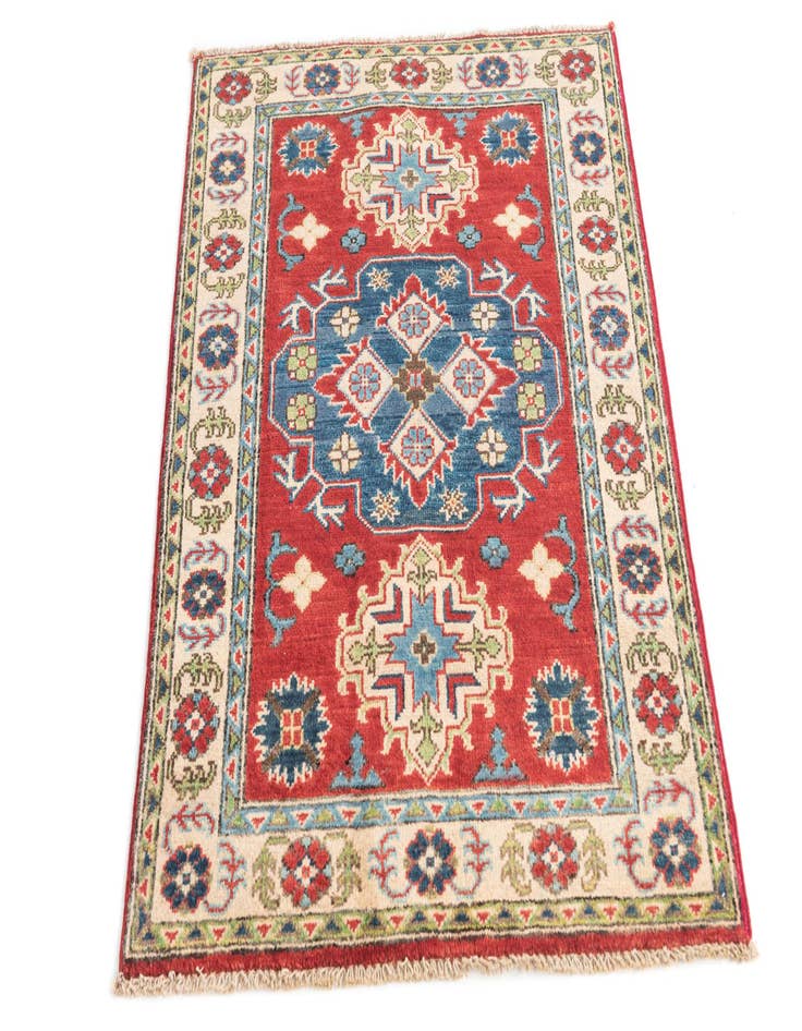 Detail image of  2' 9 x 3' 9  Hand Knotted Kazak Rug